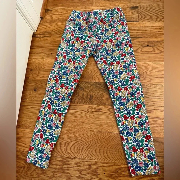 Mini Boden Other - Mini Boden Liberty Floral Skinny Pull On Leggings Corduroy Pants Girls size 8Y